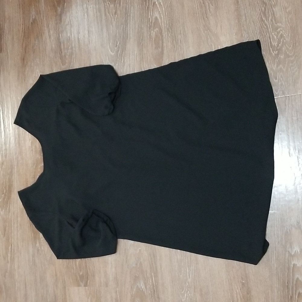 (XL) Rock 47 by Wrangler Bow Accent Little Black Dress Statement Sleeves Party